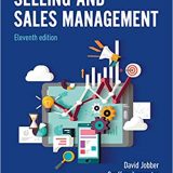 (eBook PDFSelling and Sales Management 11th edition by David Jobber