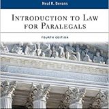 (eBook EPUB)Introduction to Law for Paralegals 4th Edition by Neal R Bevans  