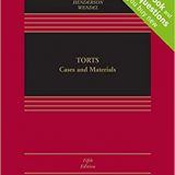 (eBook EPUB)Torts: Cases and Materials (Aspen Casebook) 5th Edition by Aaron D Twerski , Henderson Jr James a , W Bradley Wendel