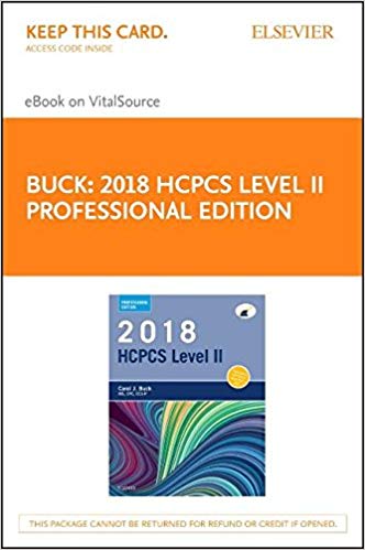 (eBook PDF)2018 HCPCS Level II Professional Edition - E-Book by Carol J. Buck MS CPC CCS-P