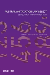 (eBook PDF)Australian Taxation Law Select 2019 by Woellner , Barkoczy , Murphy , Evans , Pinto