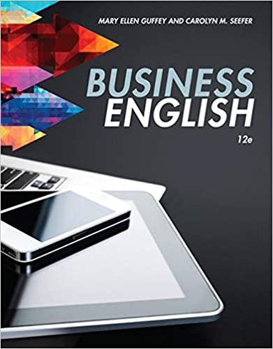 (eBook PDF)Business English by Mary Ellen Guffey, Carolyn M. Seefer
