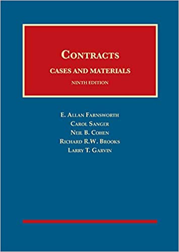 (eBook PDF)Cases and Materials on Contracts (University Casebook Series) 9th Edition by E. Farnsworth , Carol Sanger , Neil Cohen , Richard Brooks