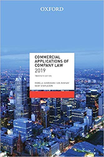 (eBook PDF)Commercial Applications of Company Law 2019, 20th Edition by Hanrahan , Ramsay , Stapledon