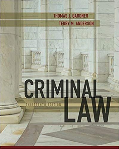 (eBook PDF)Criminal Law 13th Edition  by Thomas J. Gardner , Terry M. Anderson