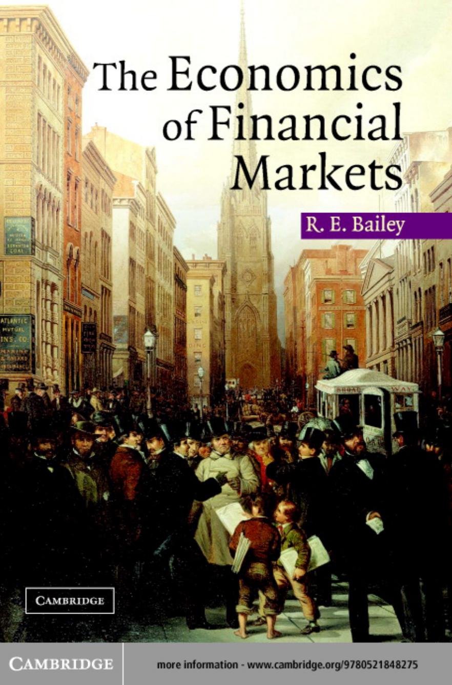 (eBook PDF)Economics of Financial Markets by Roy E. Bailey