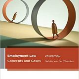 (eBook PDF)Employment Law: Concepts and Cases, 4th edition by  Van Der Waarden  LexisNexis Australia (26 September 2017)