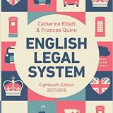 (eBook PDF)English Legal System, 18th Edition  by Catherine Elliott , Frances Quinn
