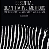 (eBook PDF)Essential Quantitative Methods For Business, Management and Finance 7th Edition by Les Oakshott
