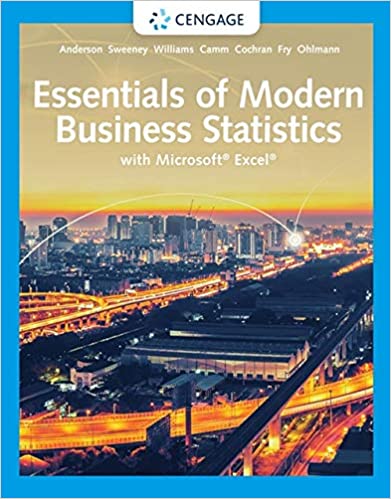 (eBook PDF)Essentials of Modern Business Statistics with Microsoft Excel, Edition 8 by James Cochran , David Anderson , Dennis Sweeney