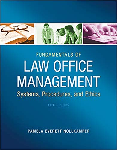 (eBook PDF)Fundamentals of Law Office Management, 5th Edition  by Pamela Everett-Nollkamper