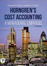 (eBook PDF)Horngren s Cost Accounting 17th Edition by Srikant M. Datar,Madhav V. Rajan