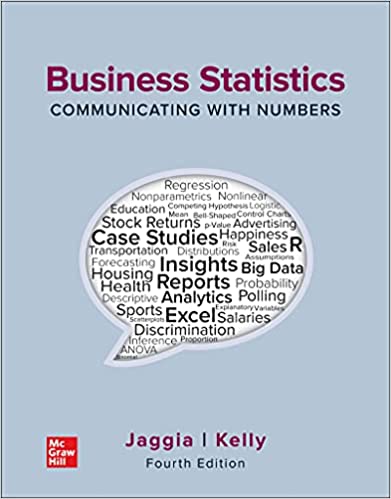 (eBook PDF)ISE EBook Business Statistics Communicating with Numbers 4E  by Sanjiv Jaggia Professor , Alison Kelly Professor