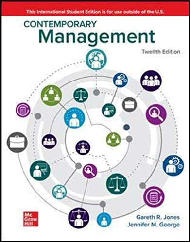 (eBook PDF)ISE EBook Contemporary Management 12th Edition  by Gareth Jones , Jennifer George