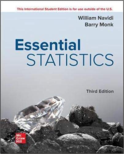 (eBook PDF)ISE EBook Essential Statistics 3e  by William Navidi , Barry Monk