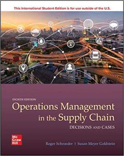 (eBook PDF)ISE EBook Operations Management in the Supply Decisions and Cases 8E  by SCHROEDER