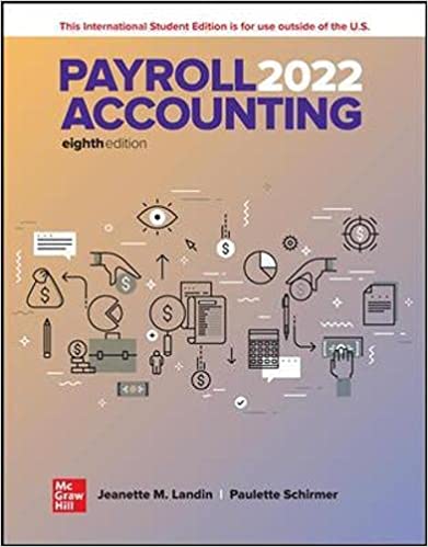 (eBook PDF)ISE EBook Payroll Accounting 2022, 8th Edition by LANDIN