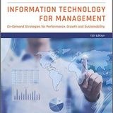 (eBook PDF)Information Technology for Management, 11th Edition by Efraim Turban , Carol Pollard , Gregory Wood