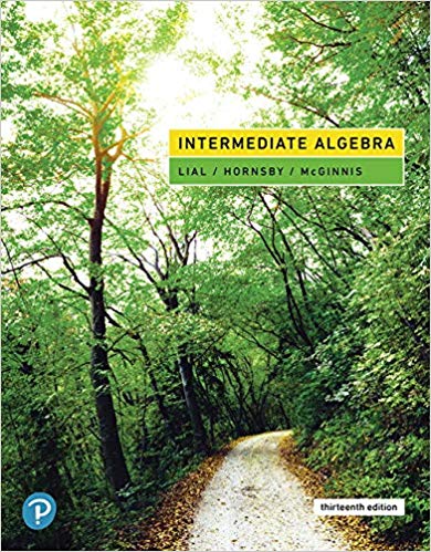 (eBook PDF)Intermediate Algebra, 13th Edition  by Margaret L. Lial , John Horns, Terry McGinnis