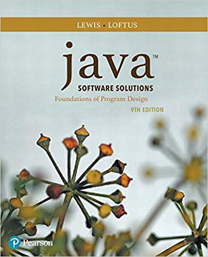 (eBook PDF)Java Software Solutions (9th Edition) by John Lewis , William Loftus