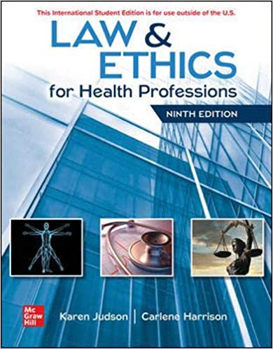 (eBook PDF)Law and Ethics for Health Professions 9th Edition by Karen Judson , Carlene Harrison