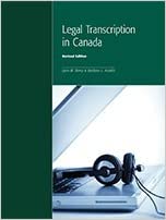 (eBook PDF)Legal Transcription in Canada, Revised Edition by Barbara L. Asselin Lynn M. Berry