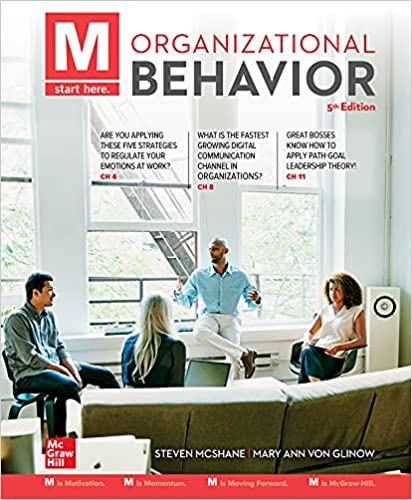 (eBook PDF)M: Organizational Behavior 5th Edition by Steven Lattimore McShane , Mary Ann Young Von Glinow