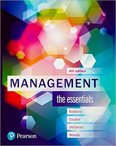 (eBook PDF)Management The Essentials 4th Australian Edition  by Stephen Robbins , Mary Coulter , David DeCenzo , Megan Woods