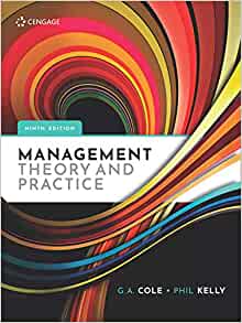 (eBook PDF)Management Theory and Practice, 9th EMEA Edition by Phil Kelly , Gerald Cole