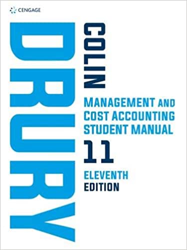 (eBook PDF)Management and Cost Accounting Student Manual 11th Ed  by Colin Drury