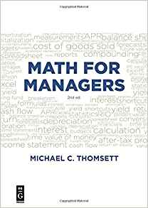(eBook PDF)Math for Managers 2E by Michael C. Thomsett
