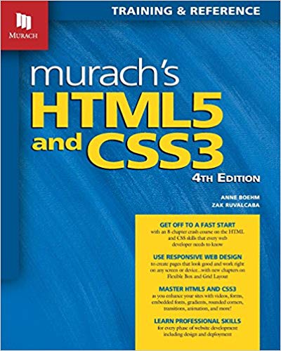(eBook PDF)Murach's HTML5 and CSS3, 4th Edition by Anne Boehm;Zak Ruvalcaba