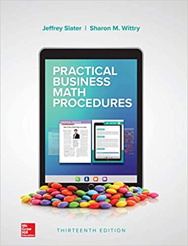 (eBook PDF)Practical Business Math Procedures 13th Edition  by Jeffrey Slater