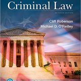 (eBook PDF)Principles of Criminal Law, 7th Edition  by Cliff Roberson , Michael O Reilley