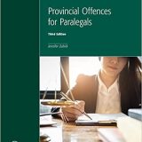 (eBook PDF)Provincial Offences for Paralegals, 3rd Edition  by Jennifer Zubick