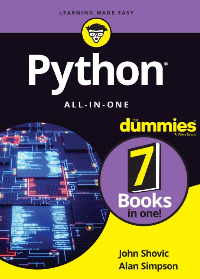 (eBook PDF)Python All-In-One for Dummies by John Shovic, Alan Simpson