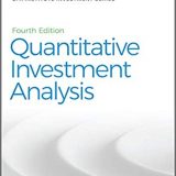 (eBook PDF)Quantitative Investment Analysis 4th Edition Textbook+Workbook by CFA Institute