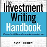 (eBook PDF)The Investment Writing Handbook by Assaf Kedem